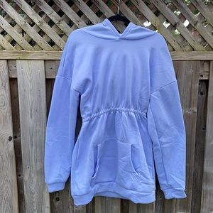 Baby blue sweater dress